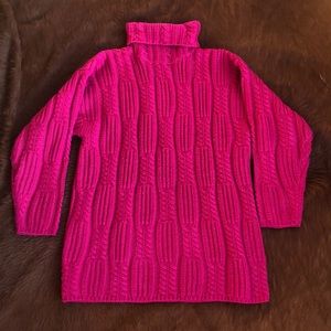 Karen Scott Pink turtle neck sweater